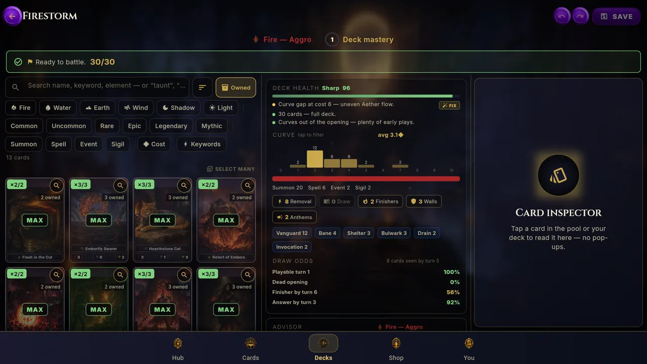 The deck builder